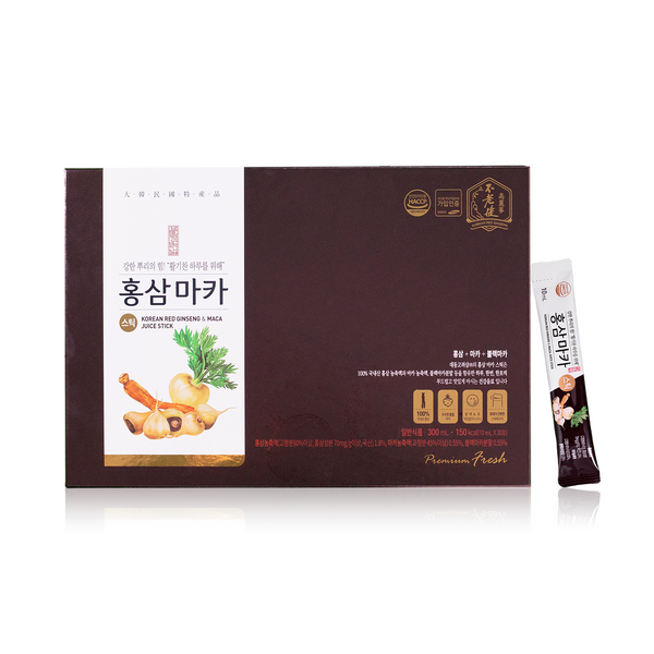 高麗紅蔘黑瑪卡液30支(禮盒裝)